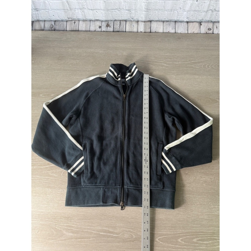 Polo Ralph Lauren Mens Full Zip Track Jacket Black & White Stripes - Picture 8 of 16